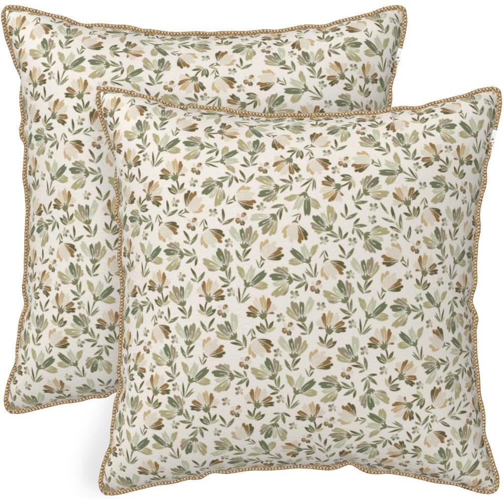 Pillow Insert 18X18 - Sarung Bantal Lembut Beludru Motif Bunga